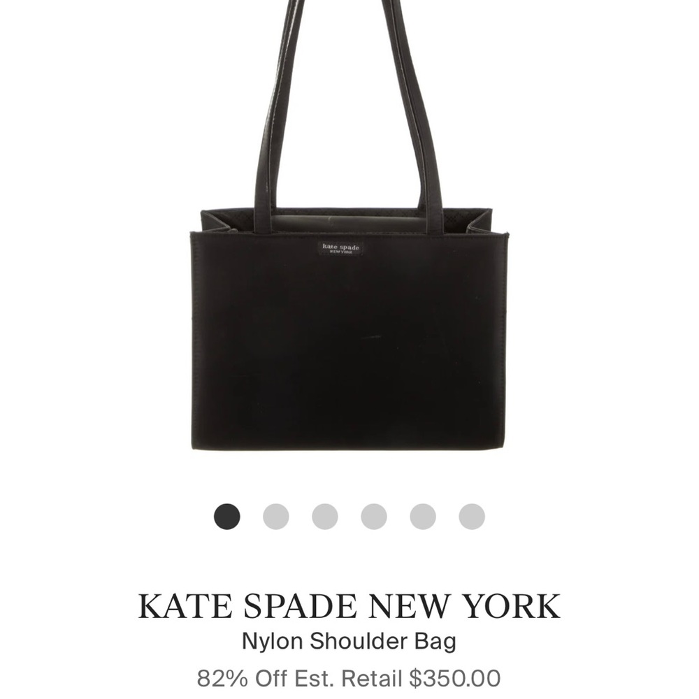 Vintage Kate Spade Black Nylon Shoulder Bag